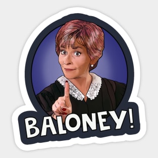 Judge Judy - Baloney! Sticker